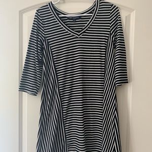 ONE CLOTHING Striped 3/4 Sleeve Dress